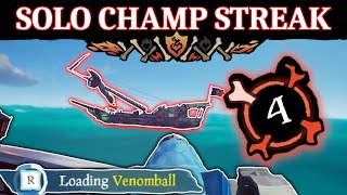 Solo sloop champion streak to relax\/study to (Sea of Thieves Season 8)