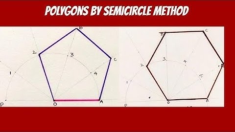 Drawing Polygons By Semicircle Method