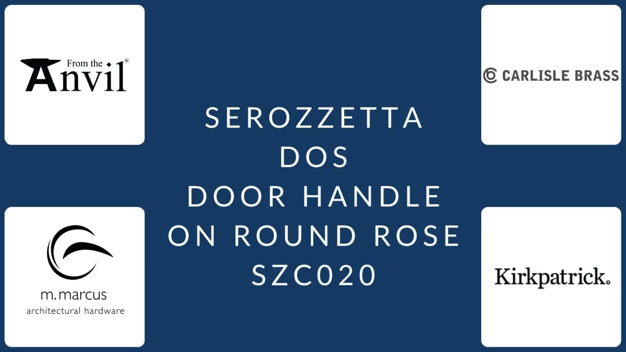 Serozzetta SZC020 Dos Lever on Round Rose | Modern Door Handle - Trade Door Handles
