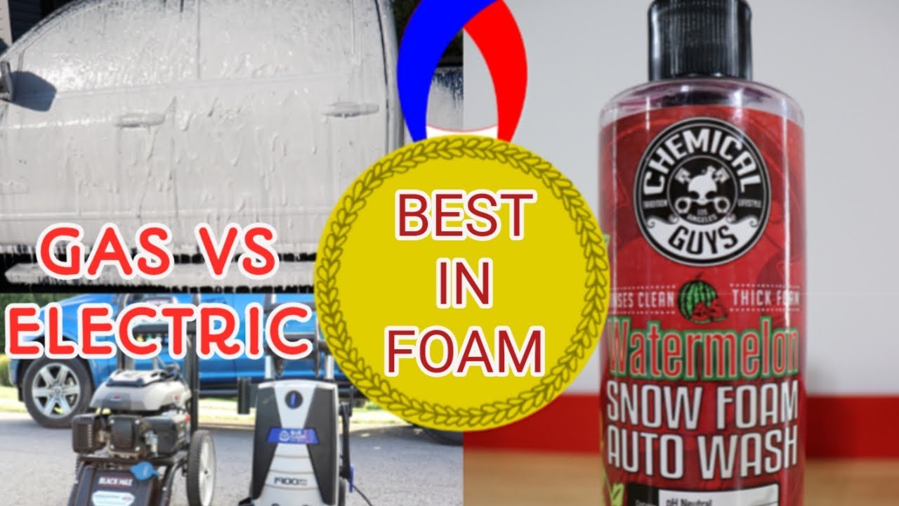 Chemical guys watermelon snow foam. Gas vs electric pressure washer