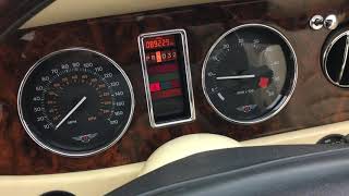 Cold start of a 2001 Bentley Azure.