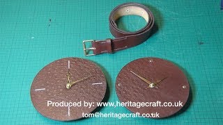Making Leather Clocks