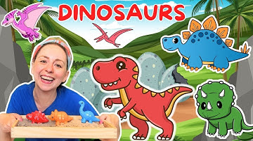 Learning Video for Toddlers, Colors, Learn to Talk & Dinosaur Fun! Dinosaurs for Kids