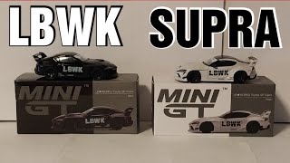 Unboxing Mini GT LBWK Widebody A90 Toyota Supra in White and in