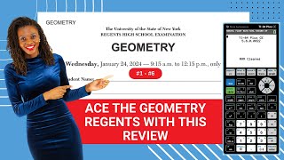 Geometry Regents Review: Jan 2024 Calculator Strategies (#1 - #6)