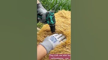 Cỏ rơm vàng lợp mái nhà #tranhnhantao #mainha #cỏ_rơm_vàng |Thùy Linh rơm nhân tạo