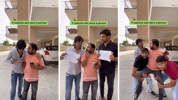 If website ads were a person #comedy #rishabhhshukla #funny