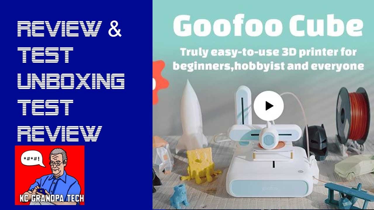 Goofoo Cube- World's First Easy-to-use 3D Printer Assembly, test