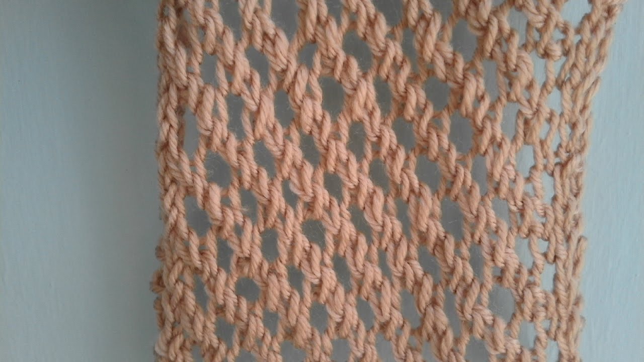 La maglia di Sara. Il punto a giorno obliquo.