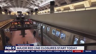 Metro Red Line closures begin Dec. 18. Here’s what you need to know.