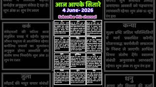 dainikrashifal astrology vedicaastro 4 June 2026 Horoscope 4  2026  viralrashifal