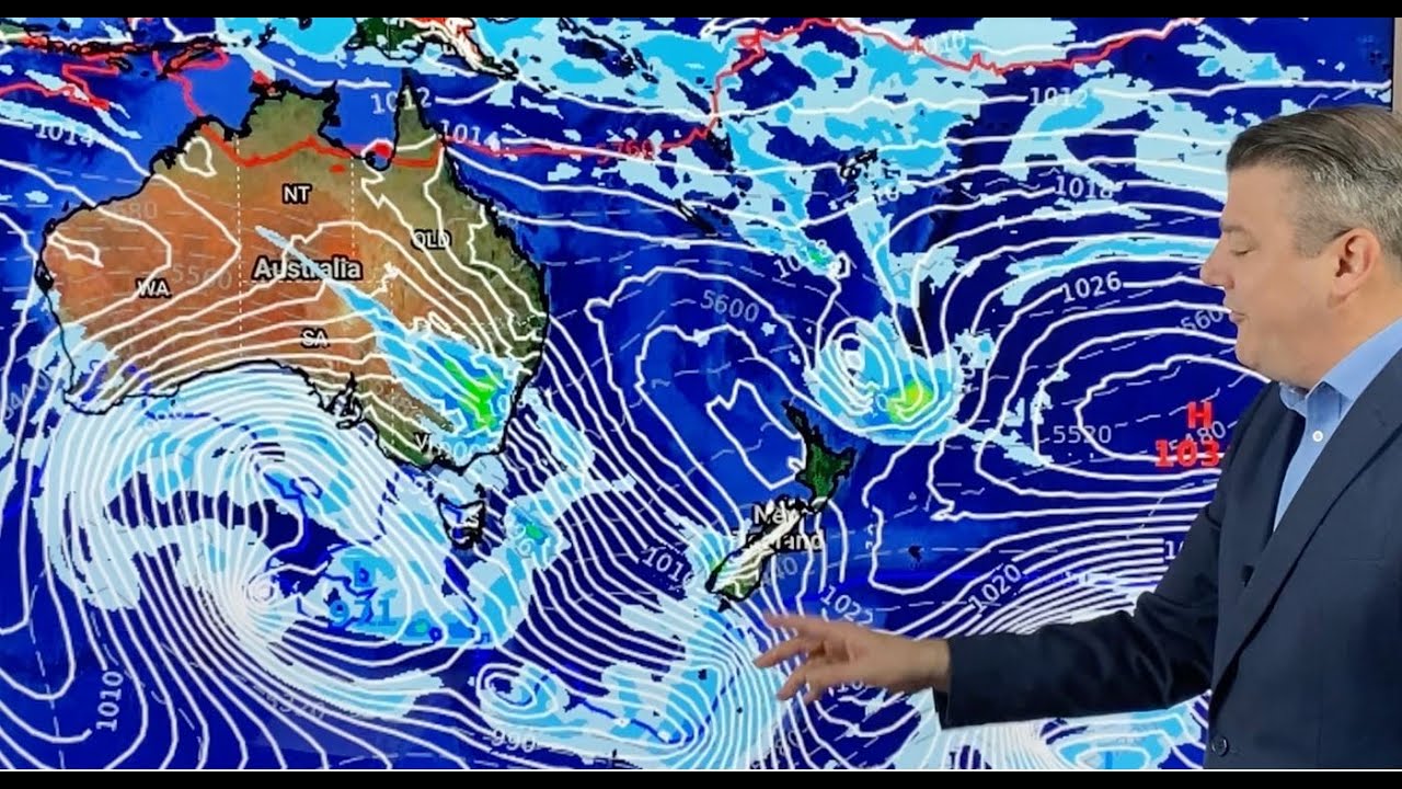 Severe gales for southern NZ & Aust - Wintry change on Sunday for NZ ...
