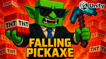 【FALLING PICKAXE MINECRAFT】無限炸彈版 | 用Unity製作 #minecraft #minecraftlive #short #shorts
