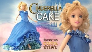 DISNEY PRINCESS CINDERELLA CAKE TUTORIAL How To Cook That Ann Reardon screenshot 4