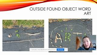 Word Art Week! Indoor and Outdoor Found Object Word Art