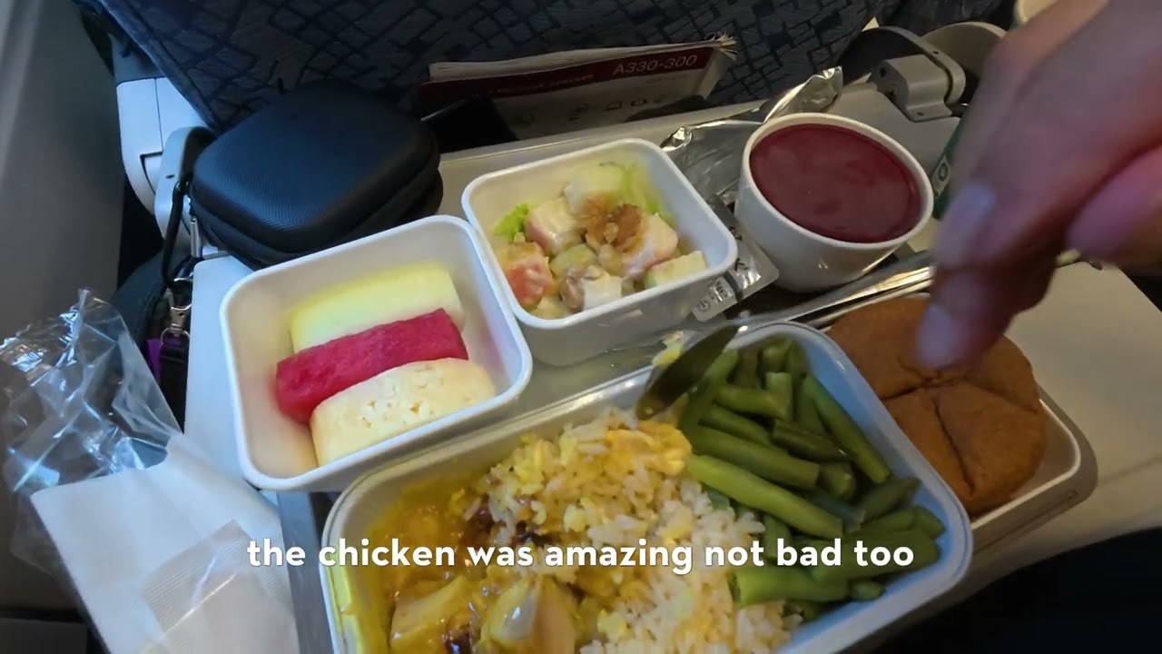 In Flight Food Cathay Pacific - Singapore to Hong Kong