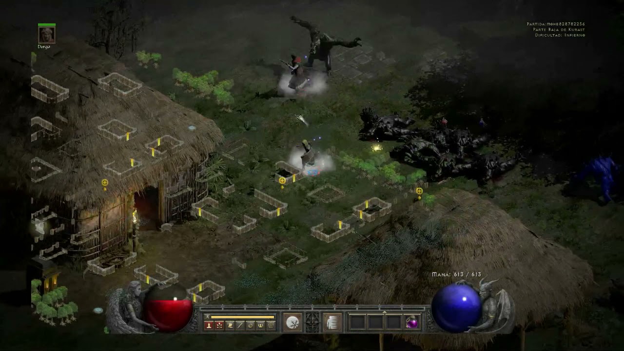 DIABLO 2 RESURRECTED : eschuta nos sale en parte baja de kurast!