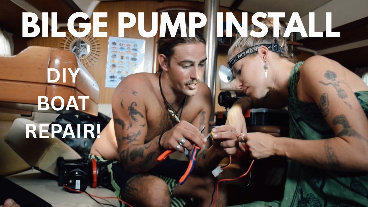 ⁣How We Installed Our Bilge Pump | Johnson Pump Wiking Power 16 – Boat Life DIY!
