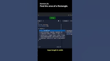 CPlusPlus Basic Tutorial (Rectangle Area)