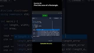 CPlusPlus Basic Tutorial (Rectangle Area)