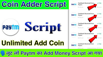 💥PayTM Add Money Script || Winga Coin Add Script || Instant Redeem New Earning App 2022 ||