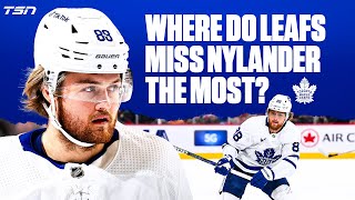 Where do the Leafs miss Nylander the most?