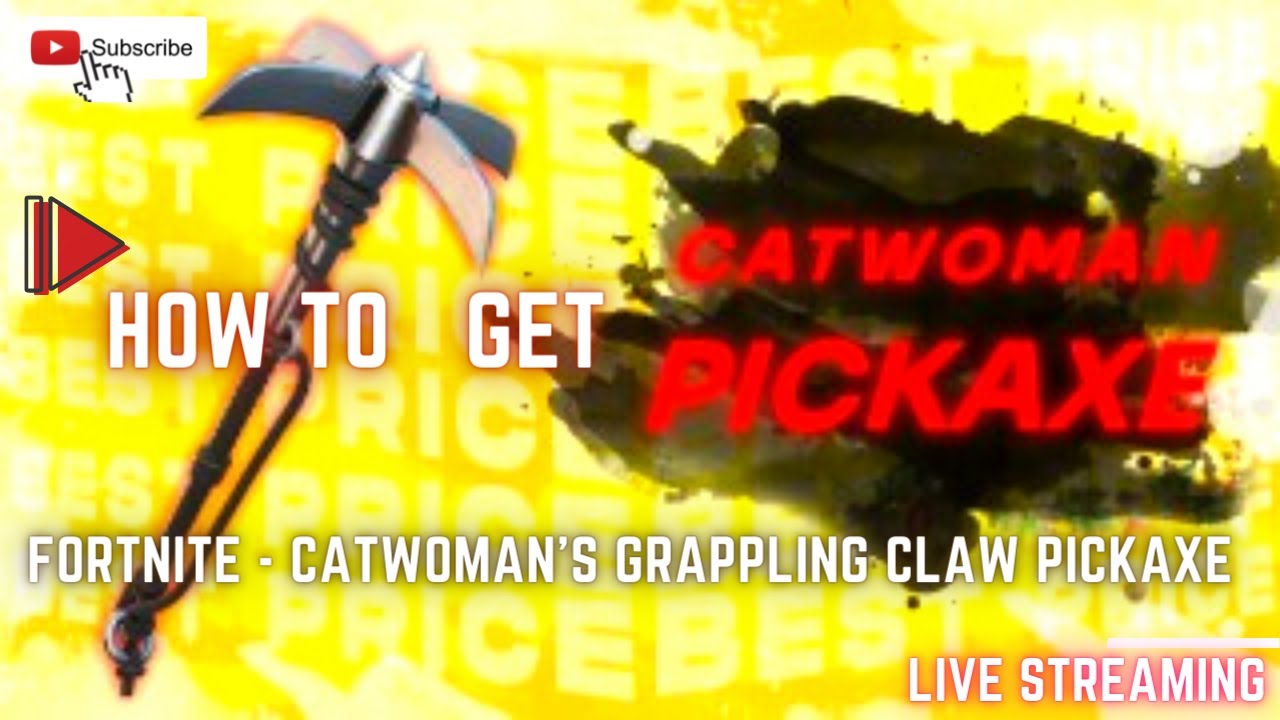 Fortnite Catwoman's Grappling Claw Pickaxe Epic Key