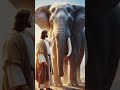When Jesus Knelt Beside the Fallen Beast 🕊️🦣 | A Prayer Beyond Words