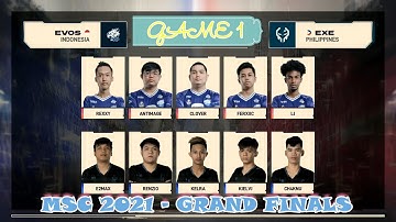 MSC 2021 LOWER BRACKET FINALS EXECRATION VS EVOS LEGENDS GAME 1