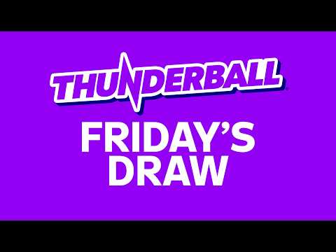 The National Lottery Thunderball draw results from Friday 19 June 2026