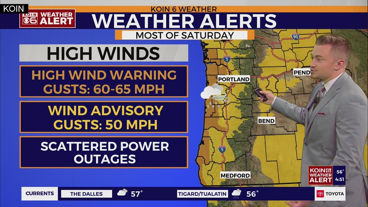 High Wind Warning issued for Oregon Coast as atmospheric river approaches