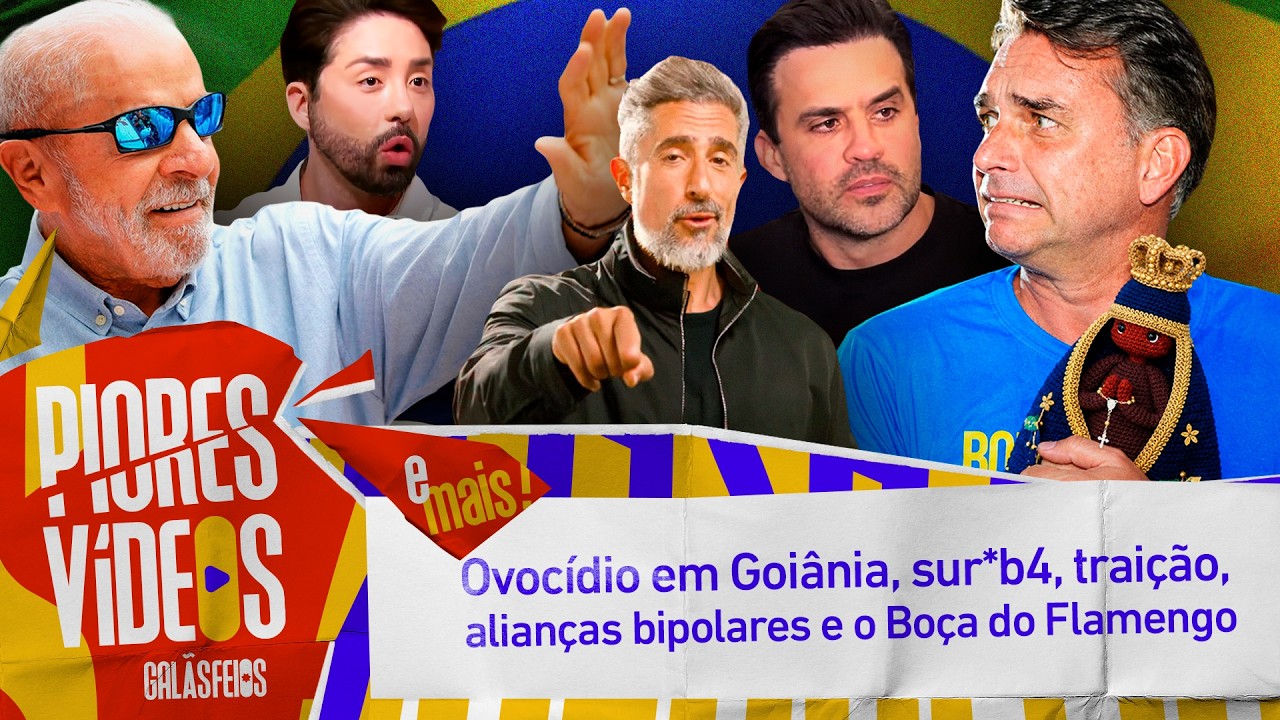 FLÁVIO EM PÂNICO, MARÇAL MINISTRO, O FIM DAS BETS E OS PIORES VÍDEOS DA SEMANA | Galãs Feios