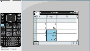 CAS Sequences List and Spreadsheet TI-Nspire