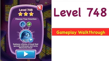 Inside Out Thought Bubbles - Level 748 - Tips and Strategy Gameplay Walkthrough No Boosters