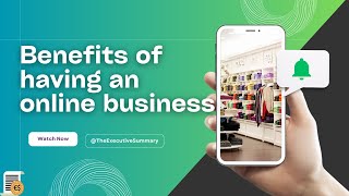 Benefits of Running an ONLINE BUSINESS