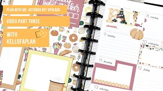 Plan with Me- October 2021 BFF Spreads Part Three