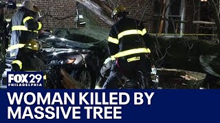 Friends speak out after woman killed by tree during wind storm