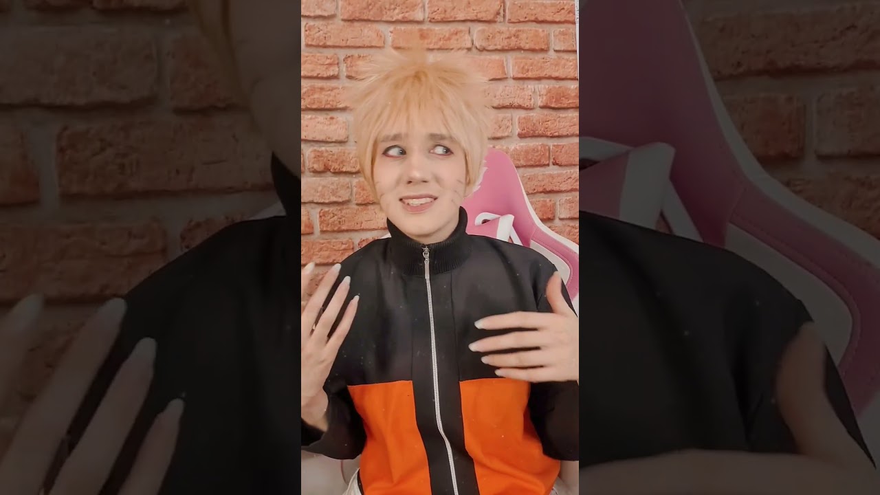 Pra que reagir de um jeito normal né 🤡 #cosplay #larucosplay #naruto #narutoshippuden #narutomeme