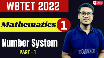 Number System | WBTET Math Class - 1 | WB Primary TET 2022 | WBTET Coaching | West Bengal TET 2022