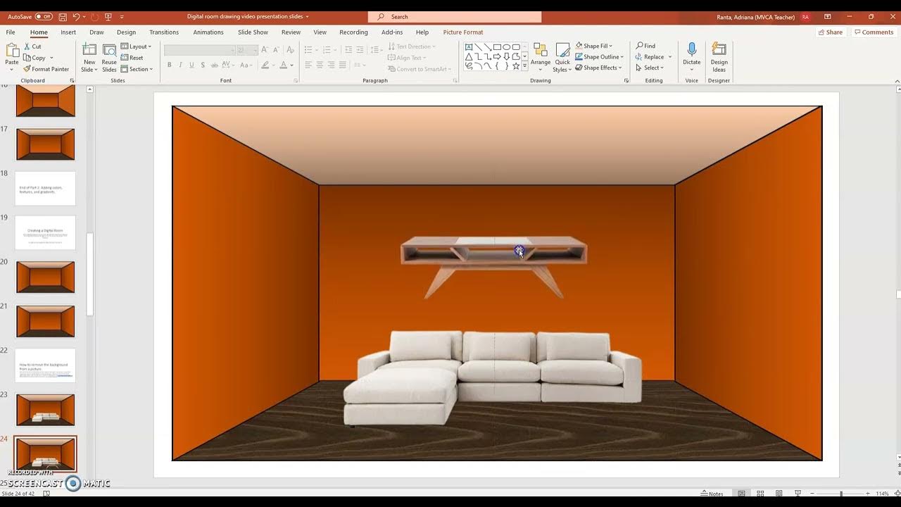 Creating a Digital Room in PowerPoint Part 3 YouTube