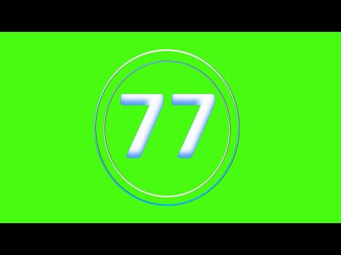 CountDown 77s - (Greenscreen, Sound Effect, No Copy Right)