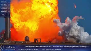 Nerdle Cam 4K  Starship SN9 Live At SpaceX Boca Chica Launch Facility   YouTube   Google Chrome 2021