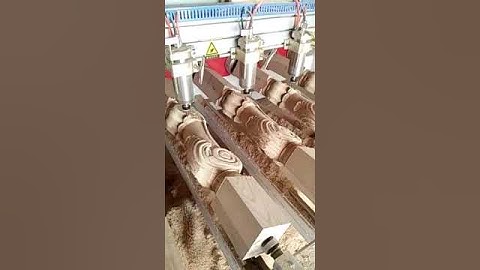 Multi heads rotary Cnc for banisters stair railing