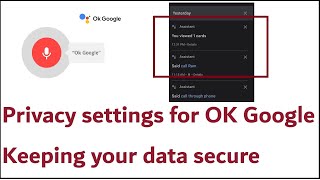 Privacy settings for OK Google -  Keeping your data secure