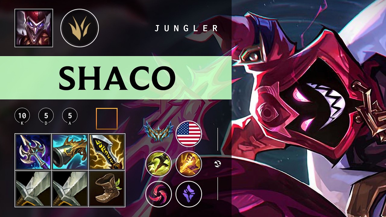 Shaco Jungle vs Qiyana - NA Challenger Patch 26.03