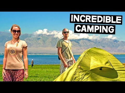 ISSYK KUL | CAMPING BY KYRGYZSTAN’S BIGGEST ALPINE LAKE | Central Asia Travel Vlog