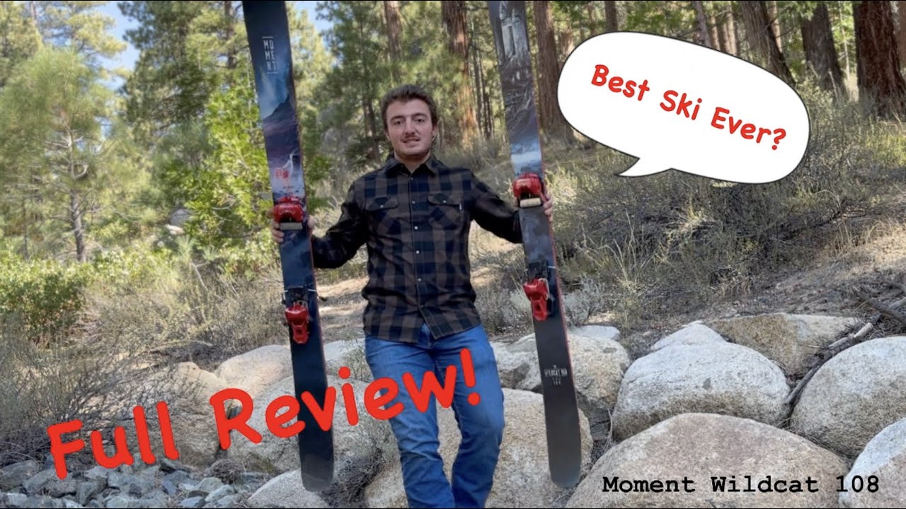 Moment Wildcat 116 Pow skiing, jumps and a good time! - YouTube