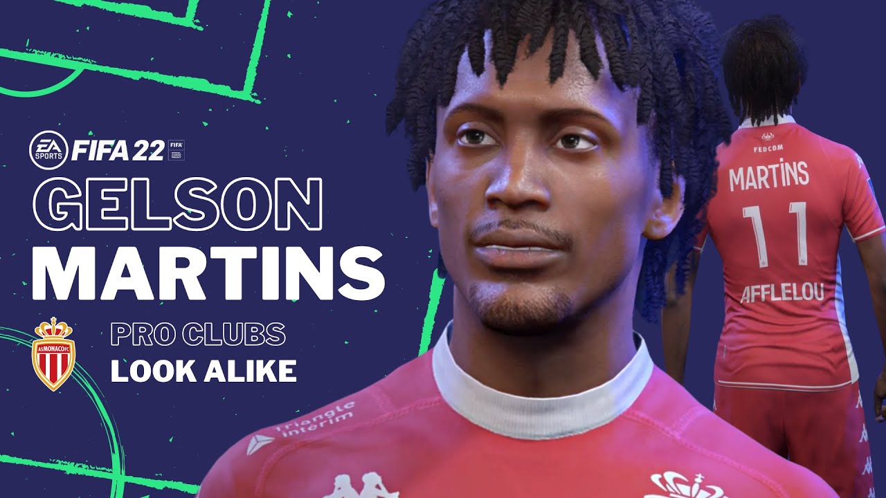 FIFA 22 -  GELSON MARTINS Pro Clubs Look alike Build | AS Monaco Player Follow Along