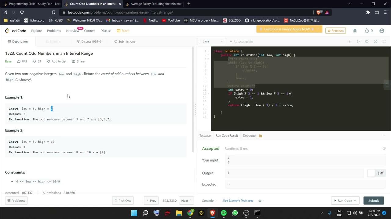 LeetCode Programming Skills I Study Plan Solution Day 1 - YouTube