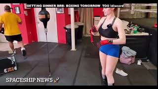 Amouranth Hot Boxing Training